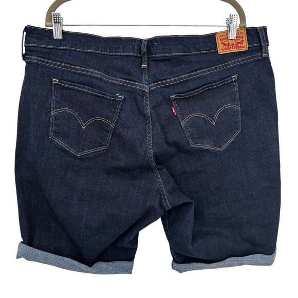 Levi’s Classic Bermuda Denim Shorts Cuffed Size 20W - Picture 3 of 6